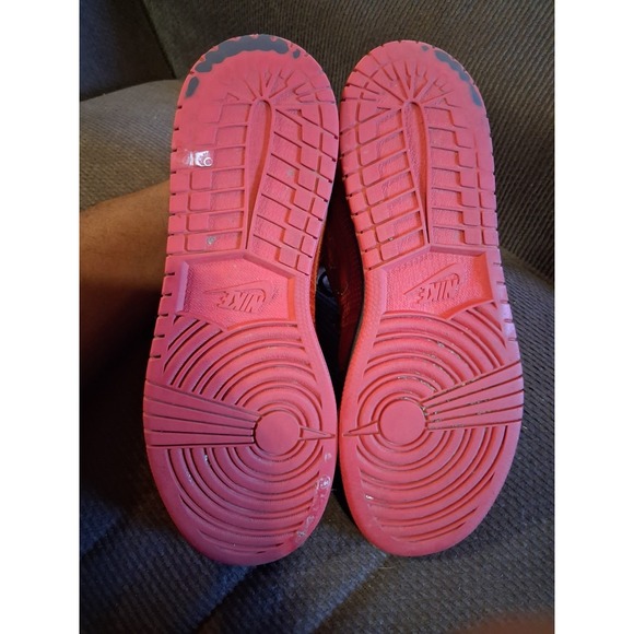 NIKE Shoes Women's 8 Youth 6.5 Air Jordan 1 Retro 97 TXT Gym Red‎ 555074-601 - Picture 7 of 8